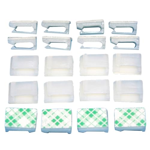 Veemoon 80 Stück selbstklebende Haken, Kabelclips, selbstklebende Kabelmanagement-Kabelclips aus Kunststoff, Halter für die Wand unter dem Schreibtisch, Autokabel-Organizer Veemoon 80 Stück selbstklebende Haken, Kabelclips, selbstklebende Kabelmanagement-Kabelclips aus Kunststoff, Halter für die Wand unter dem Schreibtisch, Autokabel-Organizer von Veemoon