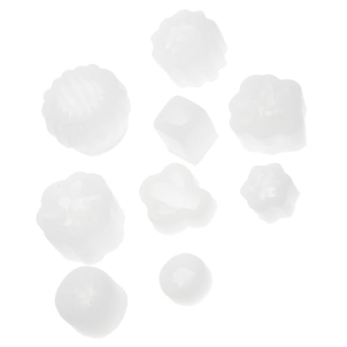 Veemoon 9 Stück Teiliges Silikon DIY Kerzenform Sukkulenten und Kaktus Motive Wiederverwendbar Bruchsicher Für Kerzen Seifen Fondant Handwerk von Veemoon