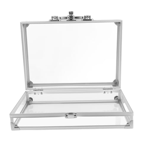 Veemoon Aluminium Schmuck Display Box mit Sicherheitsverschluss Transparente Organizer Box für Schmuck und Kosmetik Großer Stauraum für Armbänder und Accessoires Veemoon Aluminium Schmuck Display Box mit Sicherheitsverschluss Transparente Organizer Box für Schmuck und Kosmetik Großer Stauraum für Armbänder und Accessoires von Veemoon