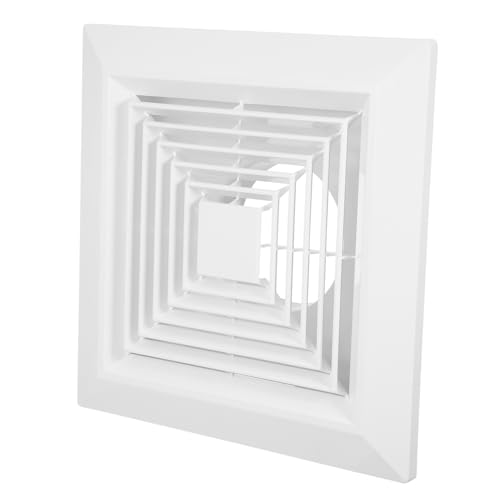 Veemoon Badezimmer Lüfterabdeckung Quadratisch mit Clip Feuchtigkeitsresistent Effiziente Luftverteilung Kompatibel für Integrierte Deckenventilatoren Einfache Montage für Küche und Bad von Veemoon