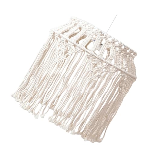 Veemoon Boho Lampenschirm aus Gewebtem Baumwollseil Dekorativer Pendelleuchten schirm Installieren Langlebig Stilvolle Wohnraumbeleuchtung für Wohnzimmer Schlafzimmer Küche Flur Veemoon Boho Lampenschirm aus Gewebtem Baumwollseil Dekorativer Pendelleuchten schirm Installieren Langlebig Stilvolle Wohnraumbeleuchtung für Wohnzimmer Schlafzimmer Küche Flur von Veemoon