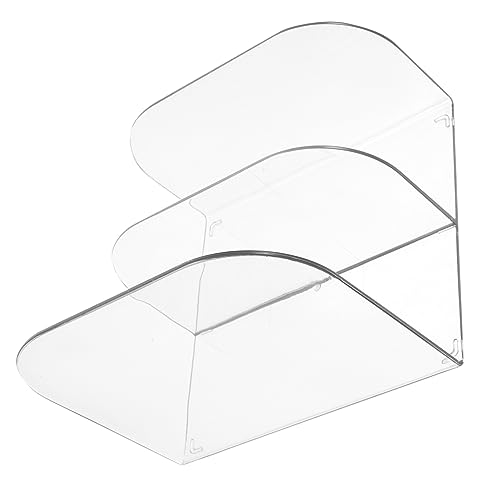 Veemoon Buchstütze Transparent Aus Kunststoff Filigraner Buchorganizer Für Regale Praktischer Dokumentenständer Im Schlichten Design von Veemoon