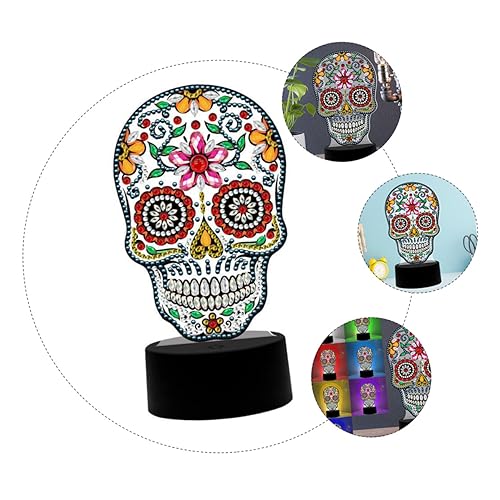 Veemoon Chic Skull Nachttischlampe Panel Licht Für Schlafzimmer Und Wohnzimmer Halloween Deko Ohne Batterie Kreative Tischleuchte Für Freunde Und Familie Veemoon Chic Skull Nachttischlampe Panel Licht Für Schlafzimmer Und Wohnzimmer Halloween Deko Ohne Batterie Kreative Tischleuchte Für Freunde Und Familie von Veemoon