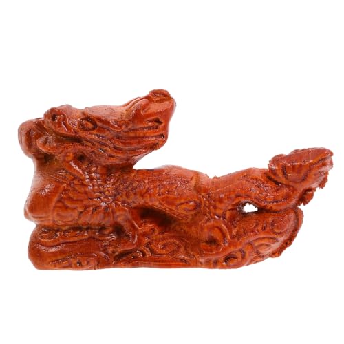 Veemoon Dekoration Chinesische Drachenstatue Aus Drachendekoration Feng-Shui-Drachenskulptur Tischdekoration Bastelgeschenke Für Schlafzimmer Wohnzimmer Büro Auto (3 73 Zoll) Ornament von Veemoon