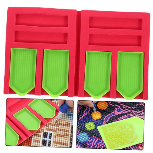 Veemoon DIY Diamantkunst Aufbewahrungsset mit Faltbarem Tray und Grünen Organizer Platten Leichtes Stabiles Zubehör für Strass Malerei für Anfänger und Profis Veemoon DIY Diamantkunst Aufbewahrungsset mit Faltbarem Tray und Grünen Organizer Platten Leichtes Stabiles Zubehör für Strass Malerei für Anfänger und Profis von Veemoon