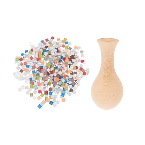 Veemoon DIY Holzvase mit Bunten Mosaik Patches Glatte Oberfläche Sichere Bastelmaterialien für Kreative Blumentopf Deko für DIY Projekte und Frühkindliche Veemoon DIY Holzvase mit Bunten Mosaik Patches Glatte Oberfläche Sichere Bastelmaterialien für Kreative Blumentopf Deko für DIY Projekte und Frühkindliche von Veemoon