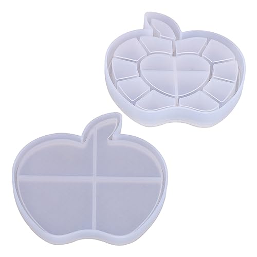 Veemoon DIY Silikonform Set für Apfel Förmige Aufbewahrungsbox mit Deckel Kreative Gießform für Schmuck Bastelprojekte Leicht zu Reinigen Veemoon DIY Silikonform Set für Apfel Förmige Aufbewahrungsbox mit Deckel Kreative Gießform für Schmuck Bastelprojekte Leicht zu Reinigen von Veemoon
