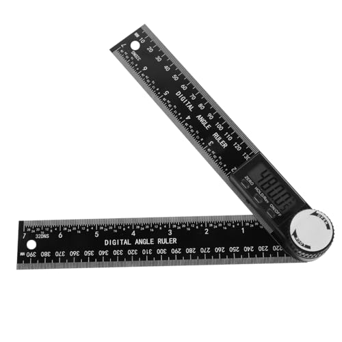 Veemoon Digitaler Winkelmesser Präziser Digitaler Protractor ohne Batterie für Holzarbeiten mit Klarer LCD Anzeige und Haltefunktion Metrisch und Imperial Umschaltbar von Veemoon