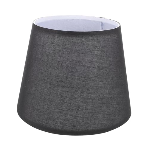 Veemoon Diy Retro Hook And Loop Lamp Shade Schwarz Lampenschirm für Tischlampen Einfach zu Installierender Langlebiger Lampenüberzug für Haushalt und Büro von Veemoon