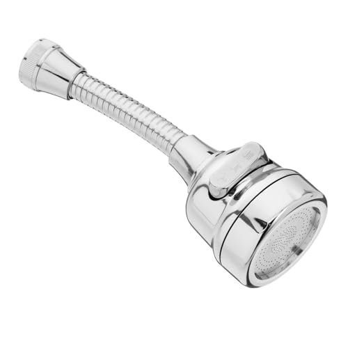 Veemoon Drehbarer Wasserhahn Aufsatz mit Stufigem Wasserfluss Flexible Verlängerung aus Abs und Edelstahl Verstellbarer Schlauch für Küche und Bad Silberner Wasserhahnverlängerer für Veemoon Drehbarer Wasserhahn Aufsatz mit Stufigem Wasserfluss Flexible Verlängerung aus Abs und Edelstahl Verstellbarer Schlauch für Küche und Bad Silberner Wasserhahnverlängerer für von Veemoon