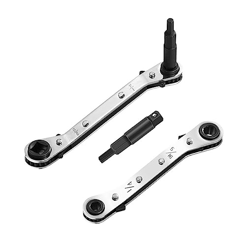 Veemoon Dual Headed Ratchet Wrench für Klimaanlagen und Kälteanlagen Hochwertiger Leichter und Tragbarer Schraubenschlüssel mit Hoher Festigkeit und Langlebiger Verarbeitung Veemoon Dual Headed Ratchet Wrench für Klimaanlagen und Kälteanlagen Hochwertiger Leichter und Tragbarer Schraubenschlüssel mit Hoher Festigkeit und Langlebiger Verarbeitung von Veemoon