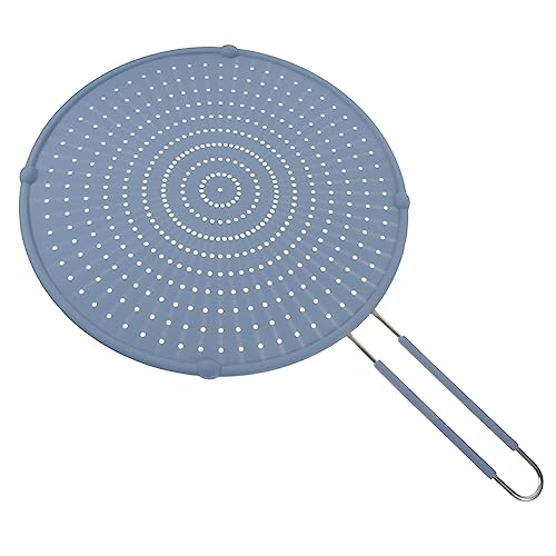 Veemoon Edelstahl Spritzschutz Aus Silikon Für Pfannen Anti-öl Spritzschutzdeckel Einsetzbar Für Brat Kochtöpfe Sicherer Schutz Vor Heißem Öl Kostengünstig Und Langlebig von Veemoon