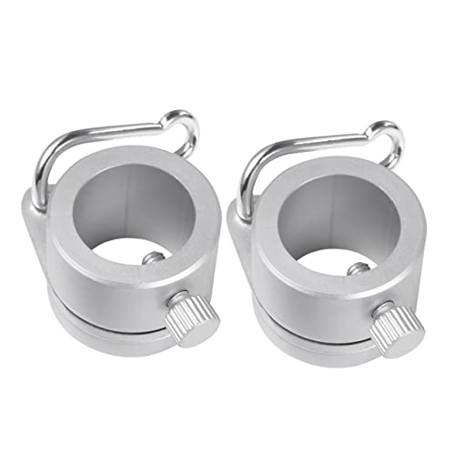 Veemoon Fahnenmast Ringe 50mm – 2 Stück Drehbare Aluminium Legierung Montage Ringe Für Fahnenmast – Hochleistungs Anti-Wrap Clips Für Optimale Flaggenrotation von Veemoon
