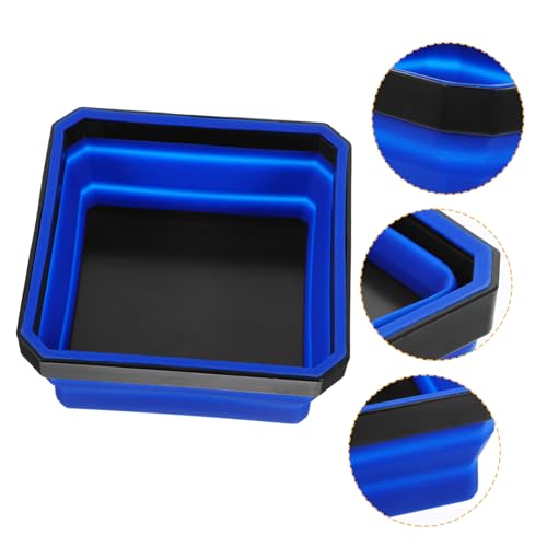 Veemoon Faltbare Magnetische Silikon-Schale für Kleinteile Robuste Schrauben Werkzeugaufbewahrung Platzsparendes Tragbares Magnet-Organizer-tablett für Heimwerker und Reparaturen von Veemoon