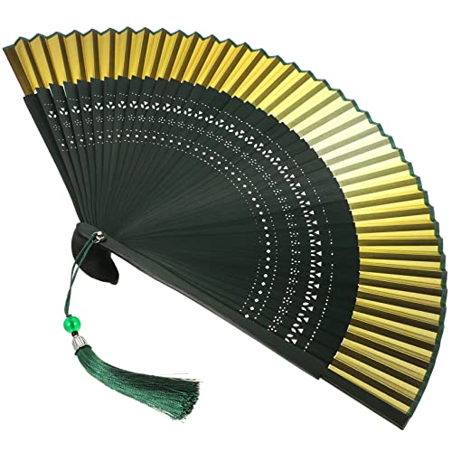 Veemoon Faltbarer Handfächer im Chinesischen Stil mit Quaste Dekorativer Faltfächer für Tanz Hochzeiten und Sommerreisen und Tragbar Retro Design Multifunktional Veemoon Faltbarer Handfächer im Chinesischen Stil mit Quaste Dekorativer Faltfächer für Tanz Hochzeiten und Sommerreisen und Tragbar Retro Design Multifunktional von Veemoon