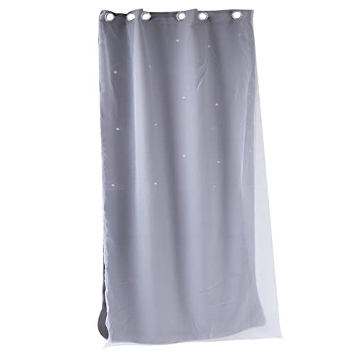 Veemoon Graue Verdunkelungsvorhänge Doppellagige Jalousien Transparente Mit Ösen Fenstervorhänge Für Schlafzimmer (1 X 2 5 M) von Veemoon