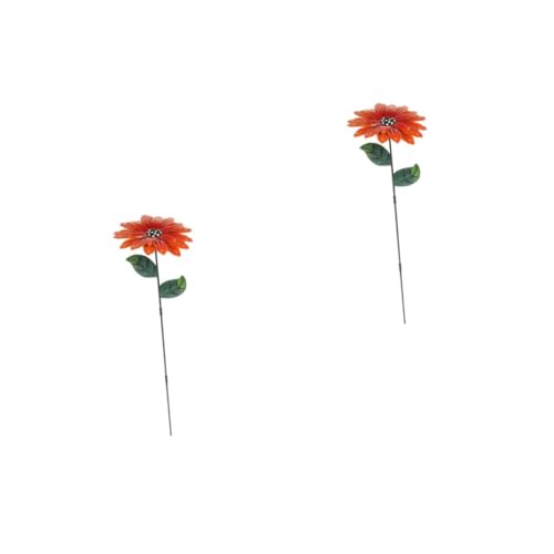 Veemoon Gartenstecker Metall – Dekorative Gartenfigur in Orange Mit Sonnenblumen- - Ideal Für Terrasse Und Schützt Ihre Pflanzen Vor Vögeln Und Bringt Farbe in Ihren von Veemoon