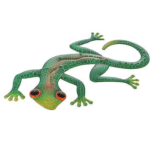 Veemoon Gecko-verzierung Gecko Hängende Verzierung Inspirierende Skulptur Zum Aufhängen Wandgecko Gecko-dekorationen Aus Metall Gecko Wandkunst Plakette Combo-platte Eisen Modellieren 3d von Veemoon