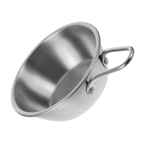 Veemoon Gewürzschüssel mit einem Griff suppenschüssel Gewürzschalen Edelstahlschüsseln mit Griffen Edelstahlschüssel mit Henkel Nudelschüssel Rostfreier Stahl Silver Veemoon Gewürzschüssel mit einem Griff suppenschüssel Gewürzschalen Edelstahlschüsseln mit Griffen Edelstahlschüssel mit Henkel Nudelschüssel Rostfreier Stahl Silver von Veemoon