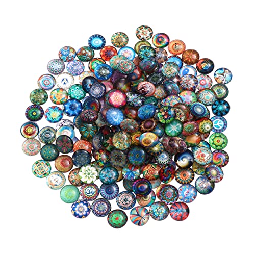 Veemoon Glassteine Mixed Runde Fliesen Halbrund Flache Rückseite DIY Schmuckherstellung Bastelbedarf für Ohrringe Uhren Vasen Dekoration Veemoon Glassteine Mixed Runde Fliesen Halbrund Flache Rückseite DIY Schmuckherstellung Bastelbedarf für Ohrringe Uhren Vasen Dekoration von Veemoon