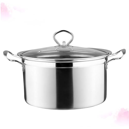Veemoon Großer Suppentopf 5 Liter Aus Edelstahl Mit Glasdeckel Und Doppelgriff - Ideal Für Induktionsherd - Kochen Und Dämpfen – Perfekt Für Suppen Und Eintöpfe Veemoon Großer Suppentopf 5 Liter Aus Edelstahl Mit Glasdeckel Und Doppelgriff - Ideal Für Induktionsherd - Kochen Und Dämpfen – Perfekt Für Suppen Und Eintöpfe von Veemoon