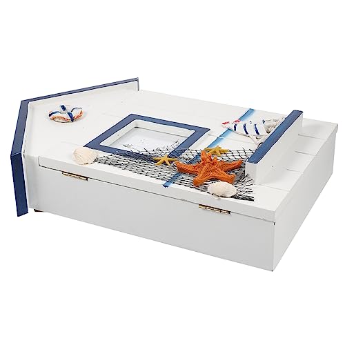 Veemoon Hausförmiger Schlüsselhalter Mediterranem Design Wanddekoration für Schlüsselorganisation für Flur und Eingangsbereich von Veemoon