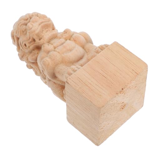 Veemoon Holz Finial für Vorhangstangen Dekorative Möbelakzentuierung Chinesische Löwenfiguren Geschnitztes Finial für Zäune und Möbel Khaki Farbton Veemoon Holz Finial für Vorhangstangen Dekorative Möbelakzentuierung Chinesische Löwenfiguren Geschnitztes Finial für Zäune und Möbel Khaki Farbton von Veemoon