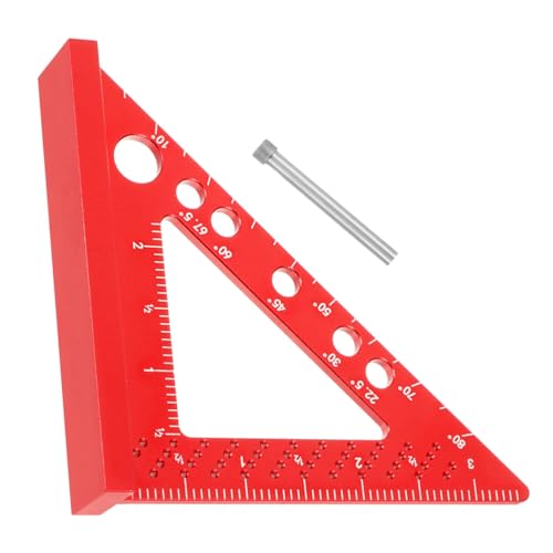 Veemoon Holzarbeitswinkel Metalllineal Hochpräzises Winkel dreieck Messwerkzeug für Ingenieure Kompaktes Layout messgerät für Präzise Strichzeichnungen Veemoon Holzarbeitswinkel Metalllineal Hochpräzises Winkel dreieck Messwerkzeug für Ingenieure Kompaktes Layout messgerät für Präzise Strichzeichnungen von Veemoon