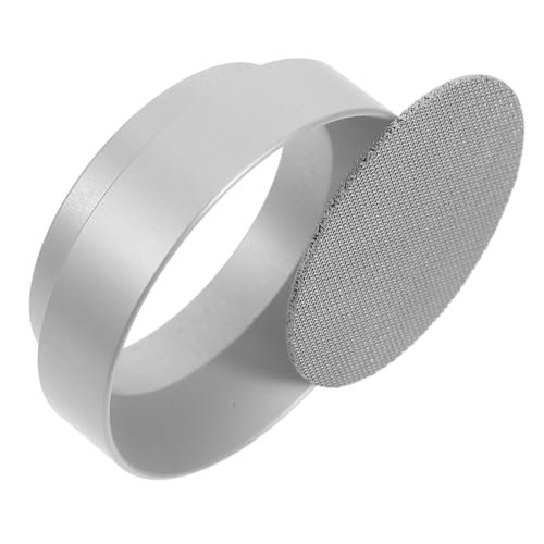 Veemoon Kaffeegriff-pulverring Kaffeefilterhalter Für Theken Gefährte Kaffeepulverring Handkurbelkaffeemalker Trichter Aus Edelstahl Kleiner Trichter Espresso Wdt Silber Aluminiumlegierung von Veemoon
