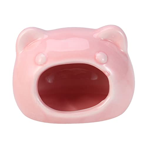 Veemoon Keramisches Hamster Nest Katzenkopf-Design Gemütliches Heim für Kleine Tiere für Hamster Mäuse und Igel für Sofa und Bett Zufällige Farbe Veemoon Keramisches Hamster Nest Katzenkopf-Design Gemütliches Heim für Kleine Tiere für Hamster Mäuse und Igel für Sofa und Bett Zufällige Farbe von Veemoon
