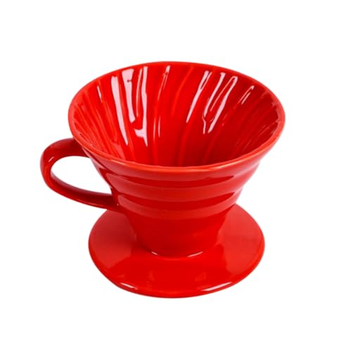 Veemoon Keramik Handfilter Kaffeekanne Rot Handgefertigt Tropffilter Kaffeezubereiter für Zuhause und Büro Langlebig Sicher Praktisch Veemoon Keramik Handfilter Kaffeekanne Rot Handgefertigt Tropffilter Kaffeezubereiter für Zuhause und Büro Langlebig Sicher Praktisch von Veemoon