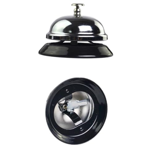 Veemoon Klassische Serviceglocke aus Metall mit klarem hellem Klang Leichte Rezeptionsklingel für Restaurants Hotels Küchen Bars Kundenservice Glocke für Empfang und Spielspaß Veemoon Klassische Serviceglocke aus Metall mit klarem hellem Klang Leichte Rezeptionsklingel für Restaurants Hotels Küchen Bars Kundenservice Glocke für Empfang und Spielspaß von Veemoon
