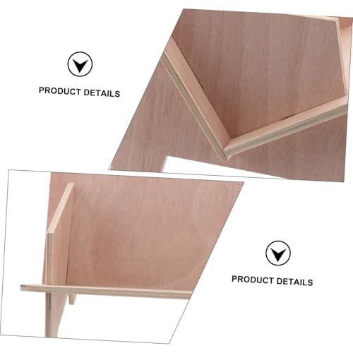 Veemoon Kleines Holz Bücherregal Mini Desktop Aufbewahrungsregal Stabil und Platzsparend für Büro Schule und Zuhause Einfaches Montiertes Tischregal zur Organisierung von Büchern und von Veemoon