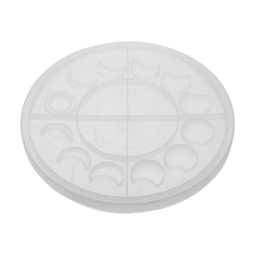 Veemoon Kreative Silikonform Mondphasenform DIY Harzform für Epoxidharz Mond Uhr Form Gießform für Basteln und Schmuckherstellung Leicht Glatt für DIY Teller und Tabletts von Veemoon