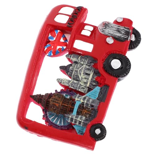 Veemoon Kühlschrankmagnet Bus-Form Dekorativer Magnet Aus Stabilem Harz Für Kühlschrank Und Magnettafel Lustige Küchendekoration Vielseitig Einsetzbar Einzigartiges Design von Veemoon