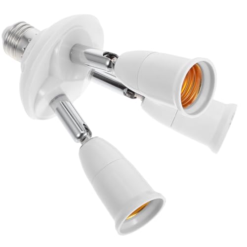 Veemoon Lampenfassung Adapter mit Drehbar und Neigbar Lampensockel Verlängerung aus Metall und Hitzebeständig für Deckenlampen Werkstatt Büro Innen Außenbereich Veemoon Lampenfassung Adapter mit Drehbar und Neigbar Lampensockel Verlängerung aus Metall und Hitzebeständig für Deckenlampen Werkstatt Büro Innen Außenbereich von Veemoon