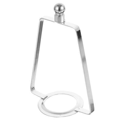 Veemoon Lampenhalter Metall Lampenschirmhalter Stabiler Lampenrahmen Vintage Stil für Tisch und Deckenlampen Vielseitig Einsetzbar Robust und Dekorativ Silberfarben von Veemoon