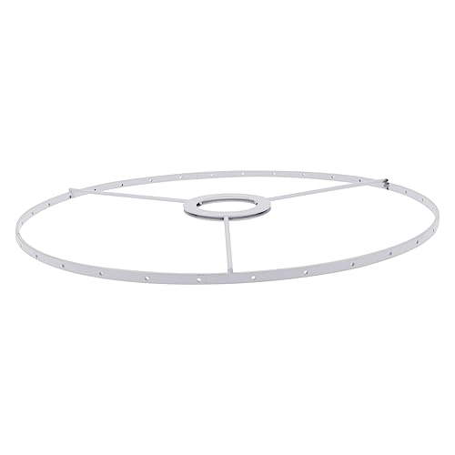 Veemoon Lampenschirm Ring 40 Cm Aus Metall Mit Kreuz - DIY Lampenschirmgestell Aus Draht Für Kreative Beleuchtung - Geeignet Für Tisch Und Deckenleuchten Und Dekorativ von Veemoon