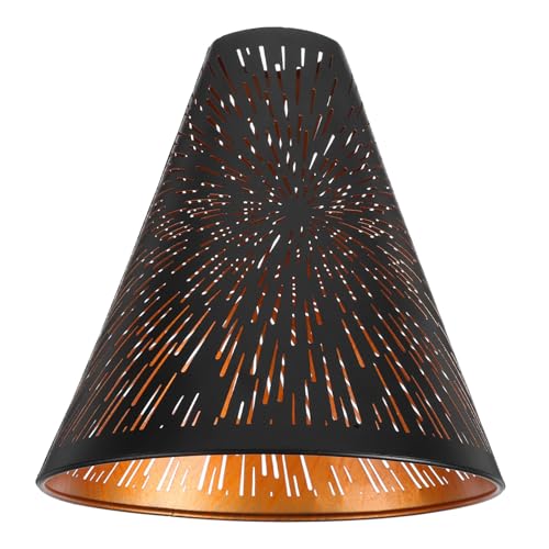 Veemoon Lampenschirm Schwarz Gold Stepped Design Hohler Metall Lampenschirm für Pendelleuchte und Stehlampe Modern Dekorative Wohnaccessoires mit Lochdurchmesser Veemoon Lampenschirm Schwarz Gold Stepped Design Hohler Metall Lampenschirm für Pendelleuchte und Stehlampe Modern Dekorative Wohnaccessoires mit Lochdurchmesser von Veemoon