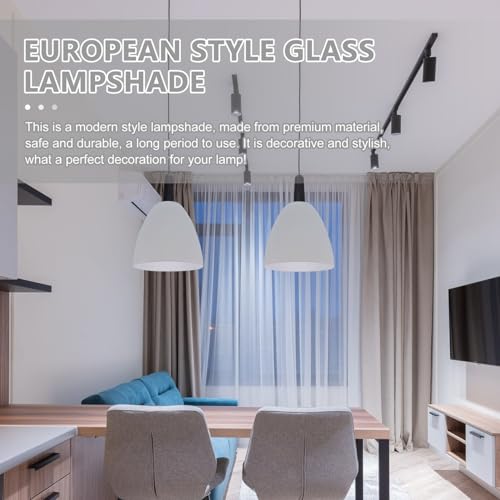 Veemoon Lampenschirm aus Mattiertem Glas Weiß für Deckenleuchten und Tischlampen Langlebiger Glasschirm mit Hoher Transparenz und Elegantem Design Kompatibel mit Fassung Schützend und von Veemoon