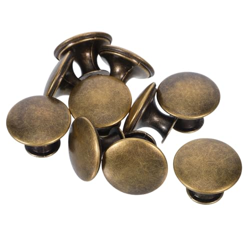 Veemoon Leichte Hohle Schrankgriff mit Rundem Flachkopf Ergonomisches Design Einzelne Bohrung Komfortabler Möbelgriff für Küchen Kleiderschrank und Schubladentüren Antikgrün von Veemoon