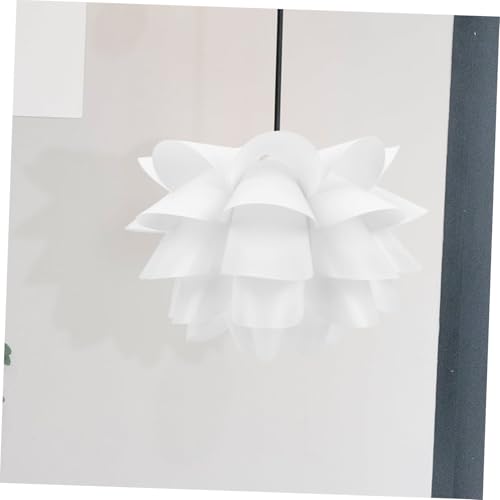 Veemoon Lotus-förmiger Lampenschirm aus Langlebigem PP Vielseitiger Lampenüberzug für Tisch Hängelampen Kreative Lichtdekoration für Wohnzimmer Party und Valentinstag von Veemoon