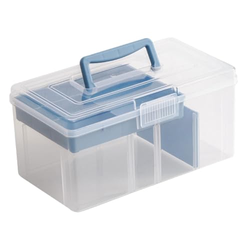 Veemoon Mehrzweck Aufbewahrungsbox für Bastelbedarf Tragbarer Organizer mit Design Kleiner Nähzubehör Behälter für Effiziente Raumnutzung und Stauraumgroß von Veemoon