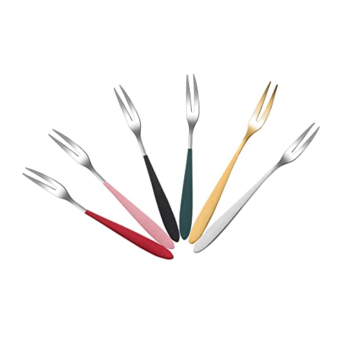 Veemoon 6 Stück Kuchengabeln Rostfrei Ergonomisch für Desserts Obst und Snacks Spülmaschinenfest Veemoon 6 Stück Kuchengabeln Rostfrei Ergonomisch für Desserts Obst und Snacks Spülmaschinenfest von Veemoon