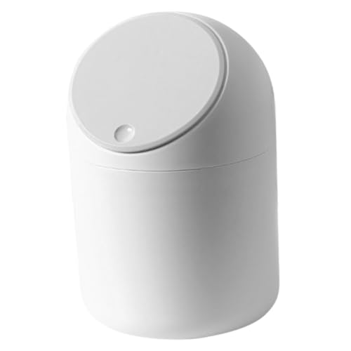 Veemoon Mini Mülleimer mit Flip Deckel Kompakter Tisch Abfalleimer für Schlafzimmer Küche und Büro Material Geruchsicher und Platzsparend für Vielseitige Anwendungen von Veemoon