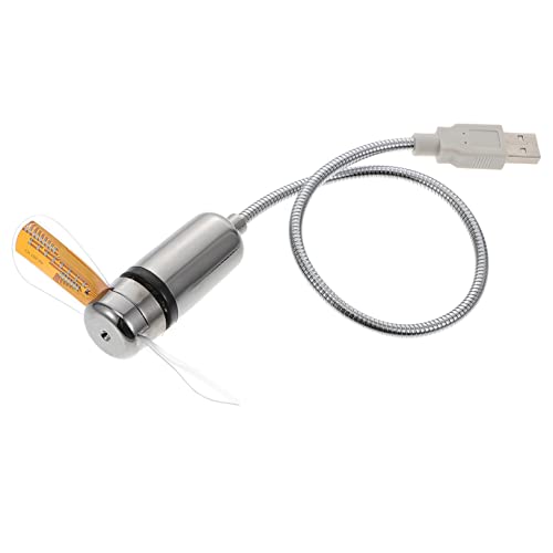 Veemoon Mini USB LED mit Temperaturanzeige und Uhr Tragbarer Gooseneck Lüfter für Computer Handlich für Zuhause und Büro Hochwertiges Veemoon Mini USB LED mit Temperaturanzeige und Uhr Tragbarer Gooseneck Lüfter für Computer Handlich für Zuhause und Büro Hochwertiges von Veemoon