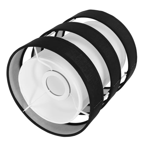 Veemoon Moderner Runder Lampenschirm Schwarzem PVC Durchmesser Höhe Dekorativer Lampenschirm für Pendelleuchte Tischlampe Geeignet für Wohnzimmer Hotel Bauernhaus Vielseitig Einsetzbar Veemoon Moderner Runder Lampenschirm Schwarzem PVC Durchmesser Höhe Dekorativer Lampenschirm für Pendelleuchte Tischlampe Geeignet für Wohnzimmer Hotel Bauernhaus Vielseitig Einsetzbar von Veemoon