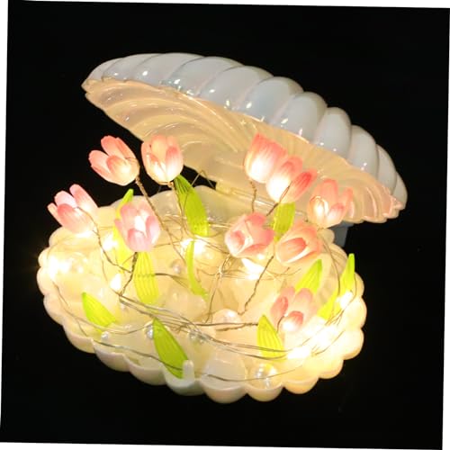 Veemoon Handgefertigtes Tulpen-nachtlicht Muschel-tulpenlampe Dekorative Nachttischlampe Diy-tulpen-nachtlampe Warmes Licht Für Schlafzimmer von Veemoon