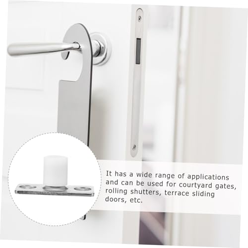 Veemoon Nylon Schiebetür Rollwagen Langlebig Robust Türführung Unten mit Einfachem Einbau für Scheunentore Innen Außentüren Geeignet Stabilisierend Vibrationsarm von Veemoon