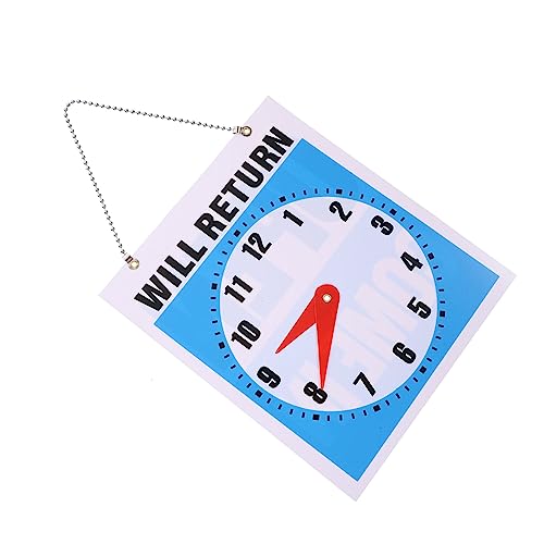 Veemoon PVC Welcome Door Plate mit Uhr Doppelseitiges Quadratisches Türschild aus Bruchsicherem PVC Großes Offen Design Dekoratives Türhänger für Geschäft Laden Zuhause Einfach zu von Veemoon
